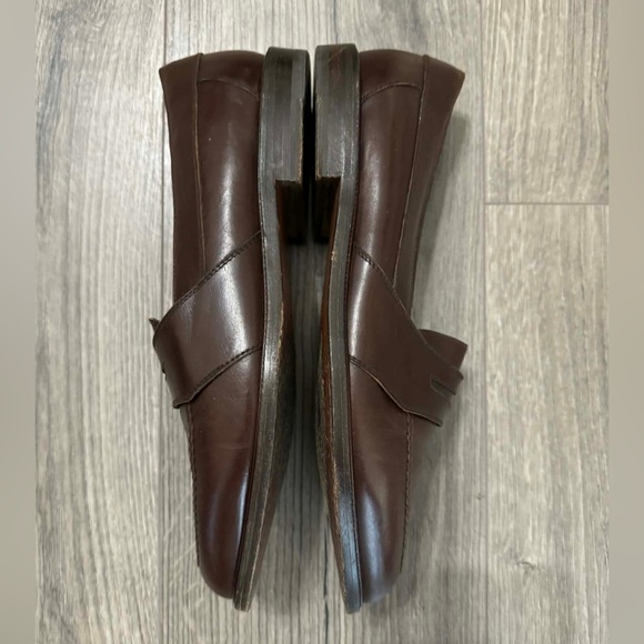 Salvatore Ferragamo Men's Dark Brown Leather Loafers - Picture 2 of 6